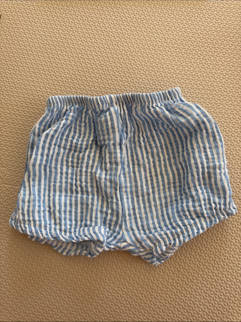 7 for All Mankind Baby- Blue and White Striped Shorts